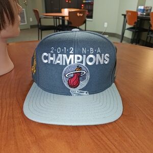 Adidas 2012 NBA Champions Miami Heat The Finals Gray Snapback Cap Hat
